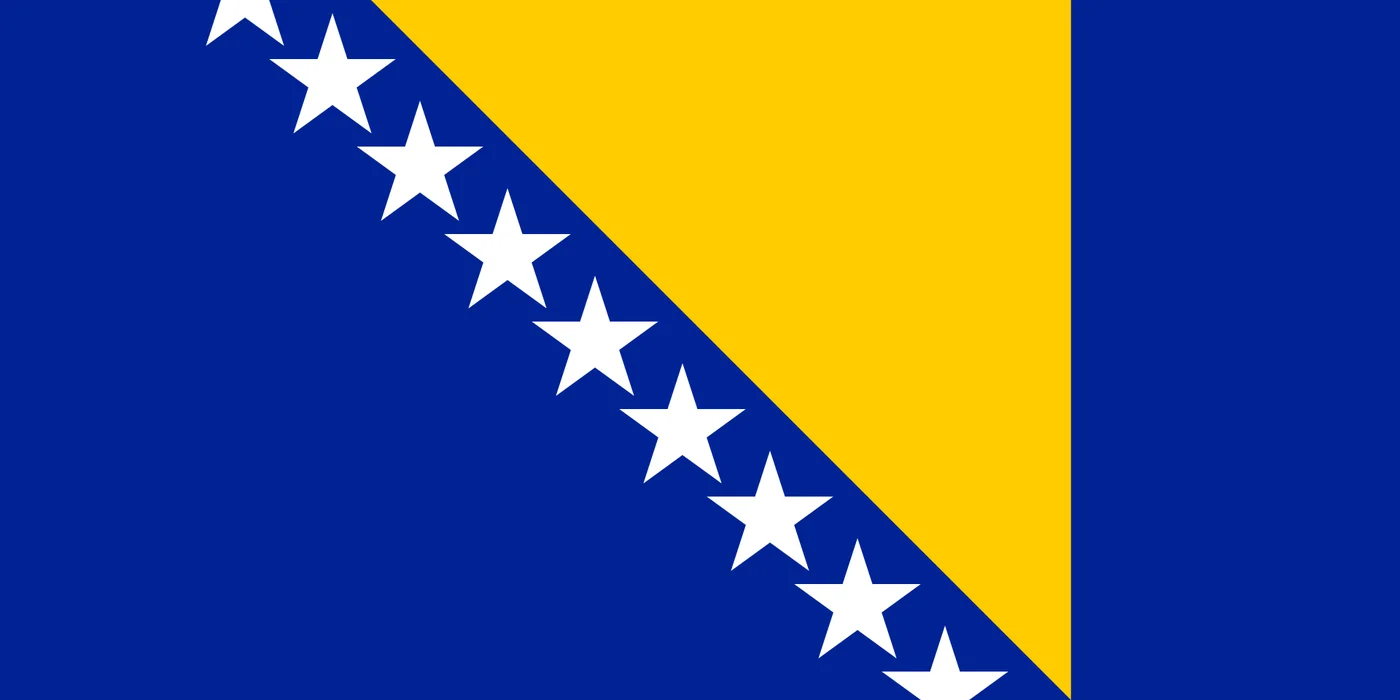 پرچم بوسنی و هرزگوین Bosnia and Herzegovina