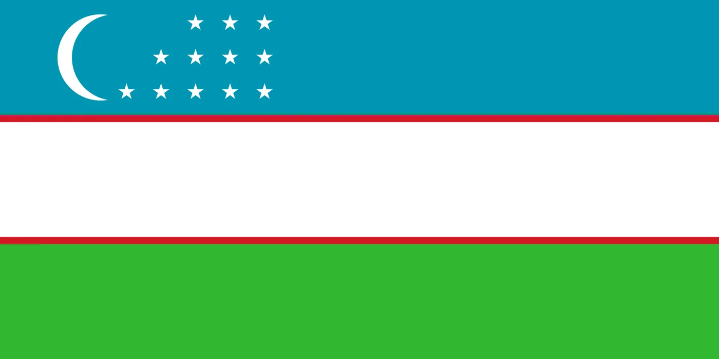 پرچم ازبکستان Uzbekistan