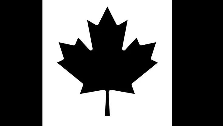 پرچم طرح کانادا مشکی Dark Canada
