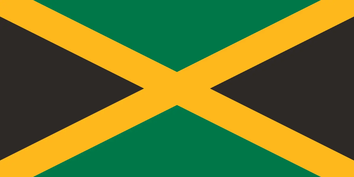 پرچم طرح جامائیکا Jamaica
