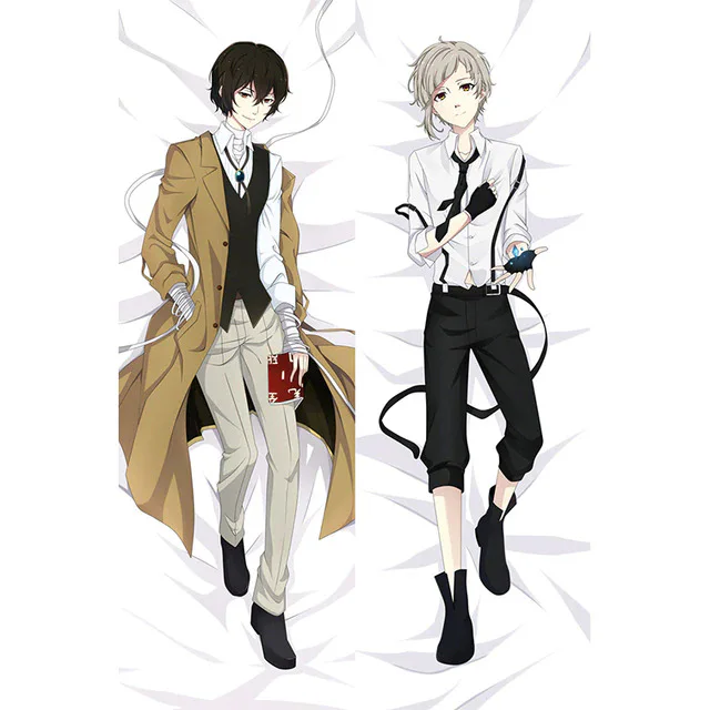 داکیماکورا انیمه bungou stray dogs طرح Osamu Dazai و Atsushi Nakajima - نمای 2