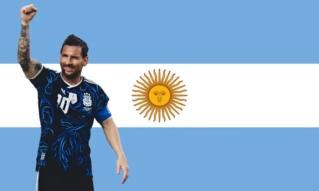 پرچم طرح مسی آرژانتین Argentina